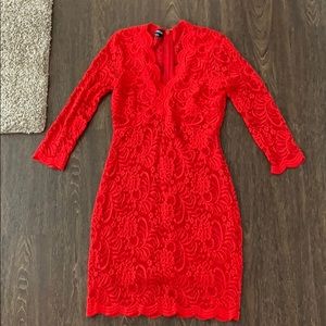bebe red dress